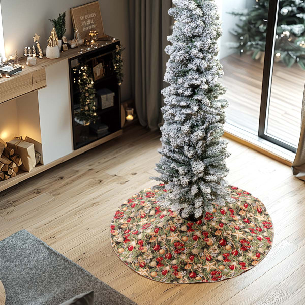 ΠΟΔΙΑ ΔΕΝΤΡΟΥ 90 CM ΣΤΟΦΑ HAPPY HOLIDAY   Beauty Home