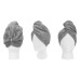 Πετσέτα μαλλιών Turban Art 3406 Γκρι   Beauty Home