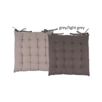 Μαξιλάρι καρέκλας Σχ.Duo 40x40cm διπλής όψης grey/l.grey 100% βαμβ. 40x40cm