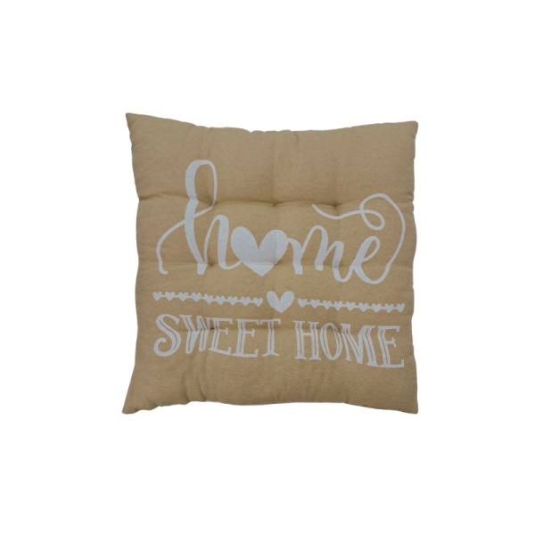 Μαξιλάρι καρέκλας Σχ.Sweet home 40x40cm 70% cotton - 30% pol. 40x40cm