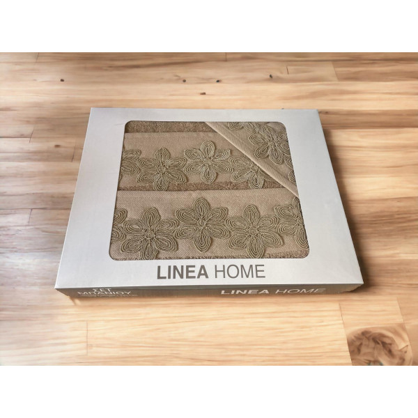 ΣΕΤ ΠΕΤΣΕΤΕΣ 3ΤΜΧ ΚΕΝΤΗΜΕΝΕΣ AZALEA ΜΟΚΑ  ΣΕ ΚΟΥΤΙ LINEAHOME LH2040086-1