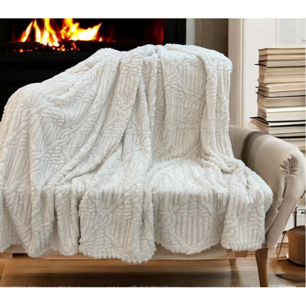 ΚΟΥΒΕΡΤΑ CORAL FLEECE NOCE ΕΚΡΟΥ 160X220 LINEAHOME LH2018178-2